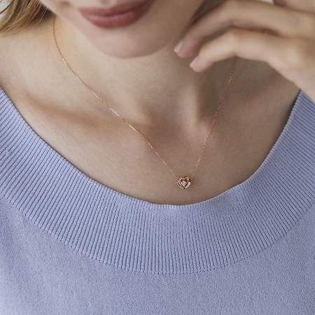 ヨンドシー ネックレス K10ピンクゴールド キュービックジルコニア 4℃ 送料無料ラッピング無料ヨンドシー 4℃ K10ピンクゴールド