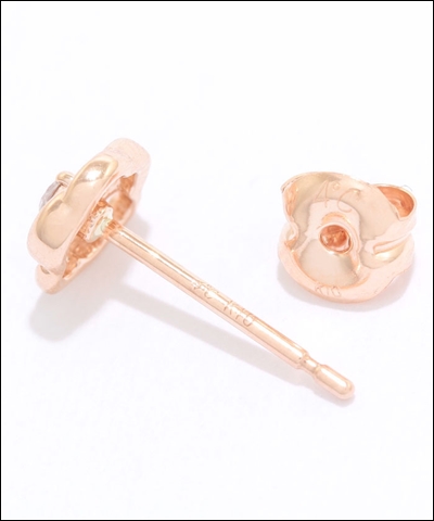 ヨンドシー 4℃ K10ピンクゴールドダイヤモンドピアス ブランド 正規品