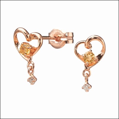 4℃ ヨンドシー K10ピンクゴールドピアス