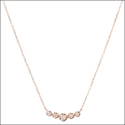 ４℃　ヨンドシー Ｋ１０ピンクゴールドネックレスの通販は 48,660円