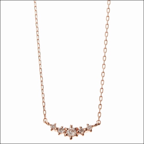 4℃ ヨンドシー ネックレス ピンクゴールドの通販は