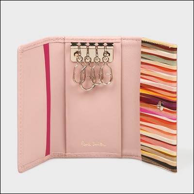 ポールスミス ポール スミス クロスオーバーストライプトリム レディース キーケース ピンクの通販はau Pay マーケット Clover Leaf クローバーリーフ