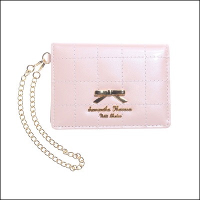 サマンサタバサ プチチョイス キルティングリボンプレート パスケース 定期入れ ピンクの通販はau Pay マーケット Clover Leaf クローバーリーフ