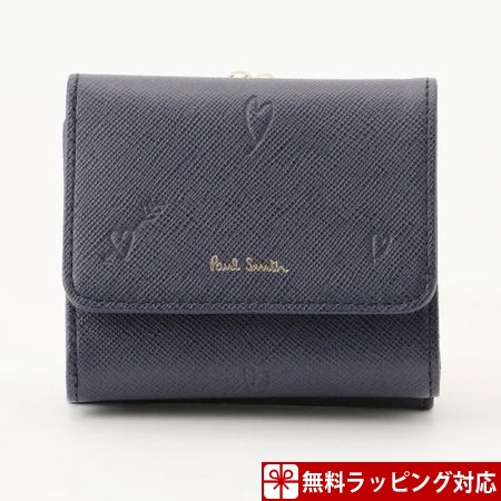 ポールスミス 財布 レディース 折財布 三つ折り スミシーハート 限定カラー ネイビー Paul Smithの通販はau Pay マーケット Clover Leaf クローバーリーフ