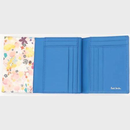 ポールスミス 財布 レディース 折財布 二つ折り がま口 口金 ミニ財布 ペタルプリントトリム ブルー Paul Smithの通販はau Pay マーケット Clover Leaf クローバーリーフ