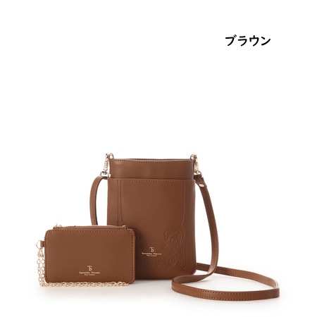 サマンサタバサプチチョイス Samantha Thavasa Petit Choice スマホショルダー 財布 フラワー型押し フラグメントケース付き ブランド 正規品 新品 ギフト プレゼント 人気 おすすめ 誕生日 記念日 クリスマス 送料無料 ラッピング無料_5