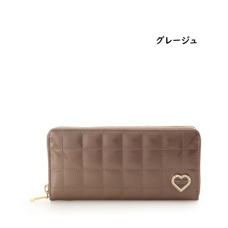 サマンサタバサプチチョイス Samantha Thavasa Petit Choice 財布 長財布 エナメルキルティング ラウンドジップ財布 長財布 ブランド 正規品 新品 ギフト プレゼント 人気 おすすめ 誕生日 記念日 クリスマス 送料無料 ラッピング無料_1