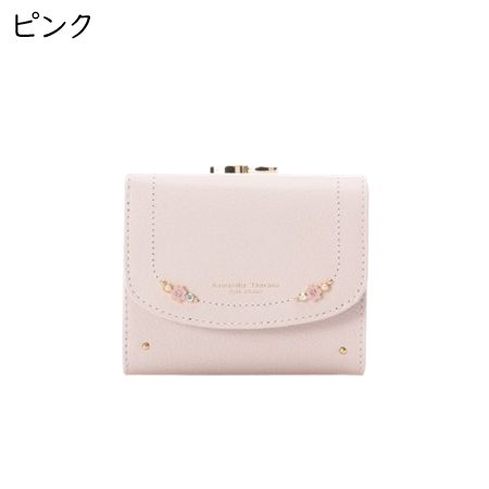 サマンサタバサプチチョイス Samantha Thavasa Petit Choice 折財布 フラワーパール ミニ財布 がま口 レディース ブランド 正規品 新品 ギフト プレゼント 人気 おすすめ 誕生日 記念日 クリスマス 送料無料 ラッピング無料_2