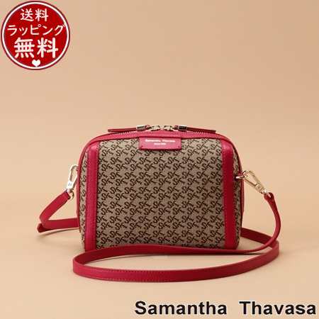 サマンサタバサ Samantha Thavasa ショルダーバッグ ST Jacquard ポシェットカレ ピンク