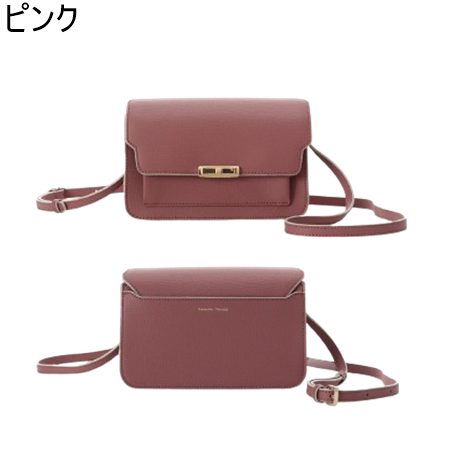 ショルダーバッグ サマンサタバサ Samantha Thavasa リボンモチーフ金具スプリットレザーショルダーバッグ ブランド 正規品 新品 ギフト プレゼント 人気 おすすめ 誕生日 記念日 クリスマス 送料無料 ラッピング無料_3