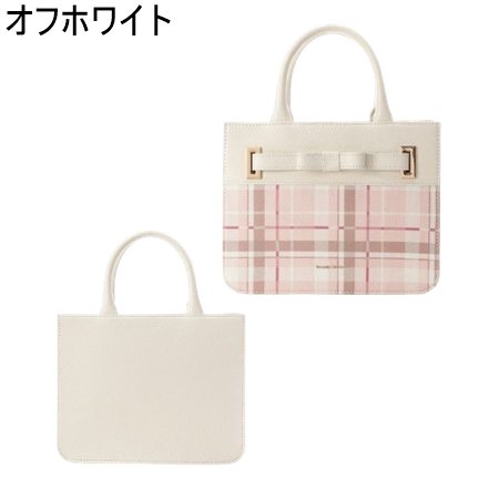 トートバッグ サマンサタバサ Samantha Thavasa チェック柄エムシュシュ？ トートバッグ 小サイズ ブランド 正規品 新品 ギフト プレゼント 人気 おすすめ 誕生日 記念日 クリスマス 送料無料 ラッピング無料_3