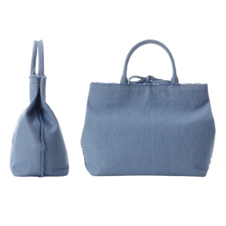 サマンサタバサ Samantha Thavasa ハンドバッグ デニム リングムラ糸 A4 ロゴ レディース ブランド 正規品 新品 ギフト プレゼント 人気 おすすめ 誕生日 記念日 クリスマス 送料無料 ラッピング無料_3