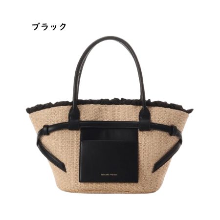 サマンサタバサ Samantha Thavasa かごバッグ フロントポケット フリル ハンドバッグ レディース ブランド 正規品 新品 ギフト プレゼント 人気 おすすめ 誕生日 記念日 クリスマス 送料無料 ラッピング無料_3