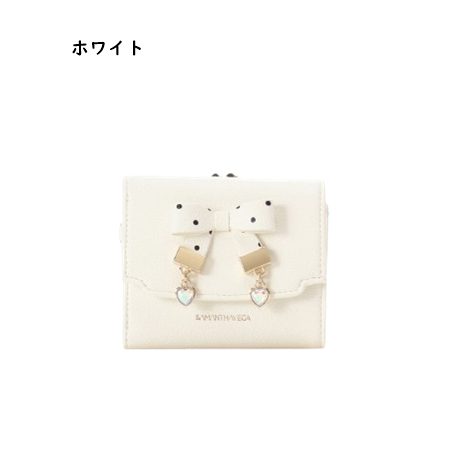 サマンサベガ Samantha Vega 折財布 ハート ドット がま口 ビジュー レディース ブランド 正規品 新品 ギフト プレゼント 人気 おすすめ 誕生日 記念日 クリスマス 送料無料 ラッピング無料_1
