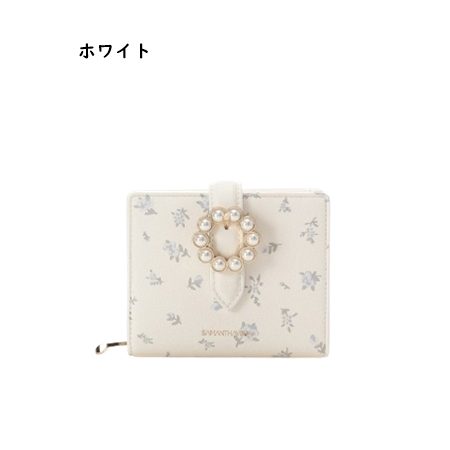 サマンサベガ Samantha Vega 折財布 サークル パール コンパクト レディース ブランド 正規品 新品 ギフト プレゼント 人気 おすすめ 誕生日 記念日 クリスマス 送料無料 ラッピング無料_1