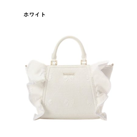 サマンサベガ Samantha Vega ハンドバッグ リボン フリル ショルダー ガーリー レディース ブランド 正規品 新品 ギフト プレゼント 人気 おすすめ 誕生日 記念日 クリスマス 送料無料 ラッピング無料_1