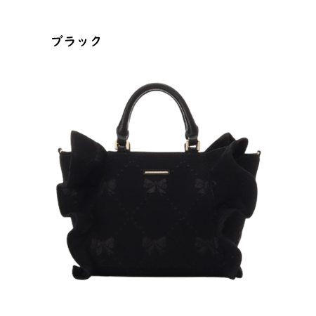 サマンサベガ Samantha Vega ハンドバッグ リボン フリル ショルダー ガーリー レディース ブランド 正規品 新品 ギフト プレゼント 人気 おすすめ 誕生日 記念日 クリスマス 送料無料 ラッピング無料_2