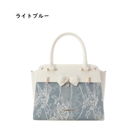 サマンサベガ Samantha Vega ハンドバッグ デニム調 アクセントリボン レディース ブランド 正規品 新品 ギフト プレゼント 人気 おすすめ 誕生日 記念日 クリスマス 送料無料 ラッピング無料_2