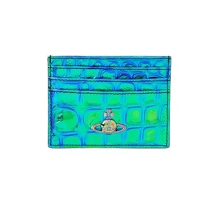 ヴィヴィアン ウエストウッド Vivienne Westwood 名刺入れ IRIDESCENT CROC カードケース peacock ブランド 正規品 新品 ギフト プレゼント 人気 おすすめ 誕生日 記念日 クリスマス 送料無料 ラッピング無料_1