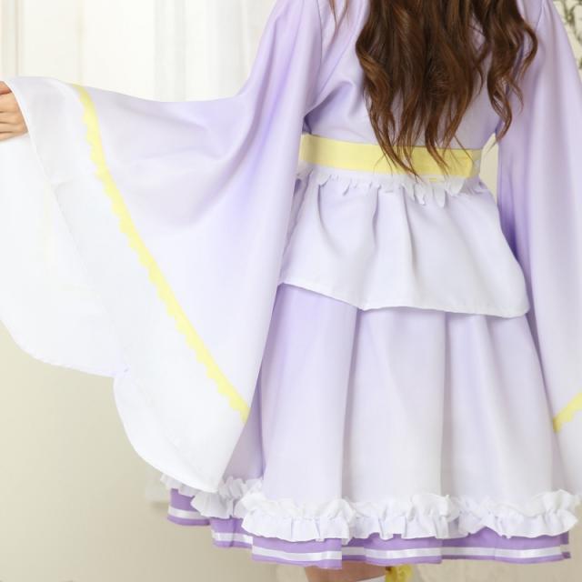 コスプレ 紫色 メイド服 ゴスロリ ロリータ コスプレ衣装  ハロウィン衣装 【送料無料】《代引き・日時指定・同梱不可》
