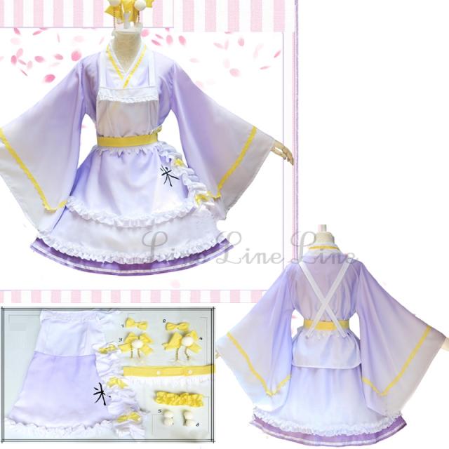 コスプレ 紫色 メイド服 ゴスロリ ロリータ コスプレ衣装  ハロウィン衣装 【送料無料】《代引き・日時指定・同梱不可》