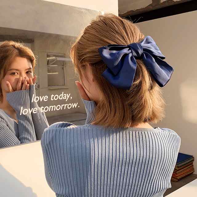 リボンヘアアクセサリー 髪飾り 大きい おしゃれ キッズ 大人(メール便送料無料)の通販はau PAY マーケット - セイヘイショップ