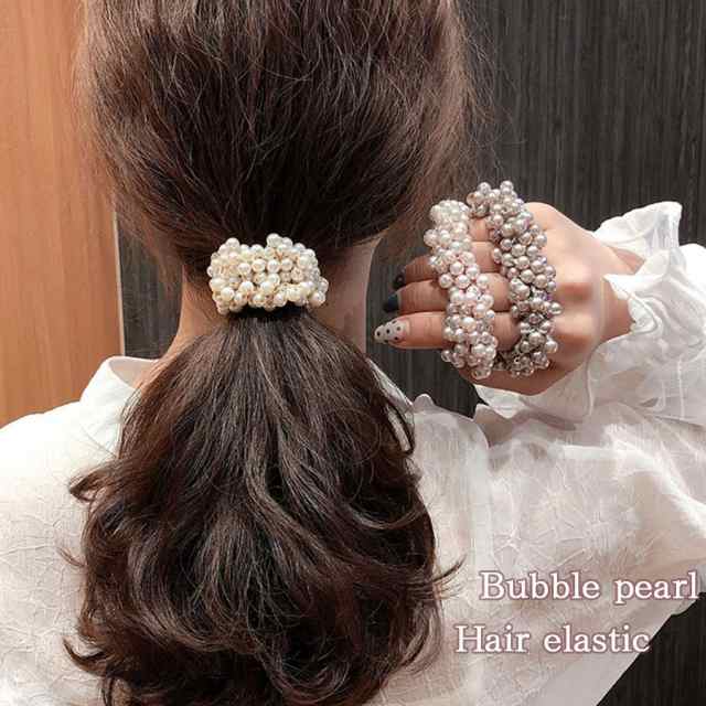 パールヘアゴム キラキラ ヘアアクセサリー かわいい ゴールド オシャレ 髪飾り 上品 大人っぽい 大人 上品 エレガント フェミの通販はau PAY  マーケット - セイヘイショップ