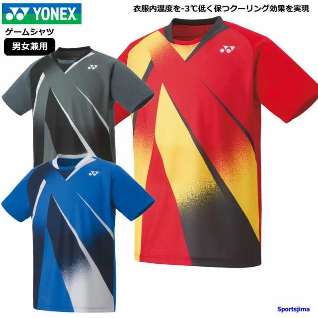 YONEX バドミントン ゲームシャツ ユニフォーム ブラックJ140 半袖