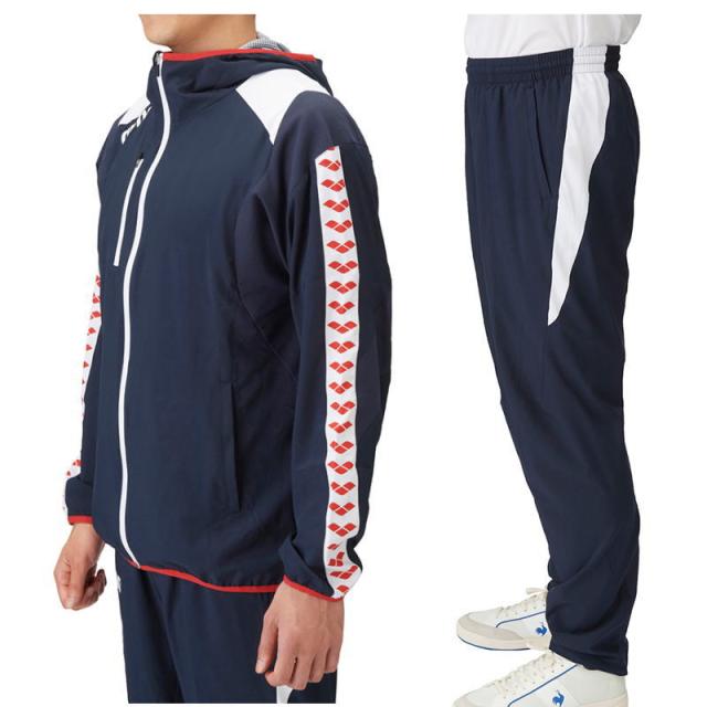 アリーナ ジャージ 上下 メンズ クロスジャージ 水泳 ASS4JKU001