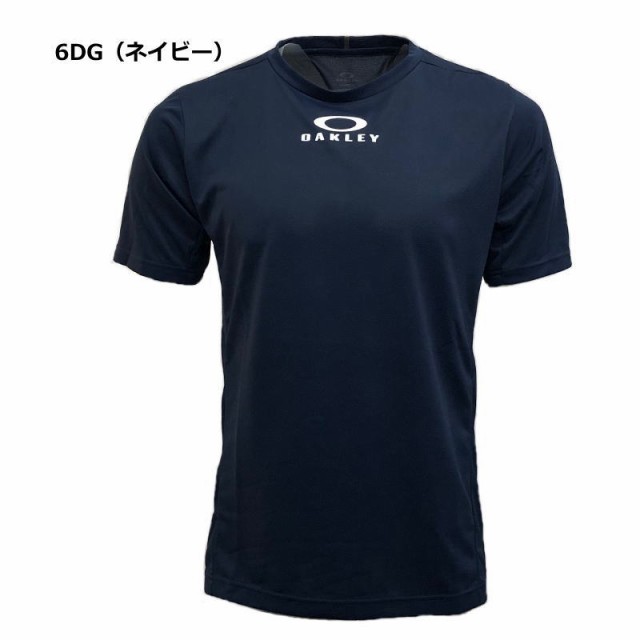 オークリー紺Tシャツ スポーツ 半袖ロゴ - トップス