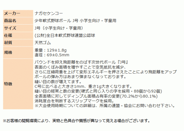 J 軟式野球公認球 J号(小学生用) ケンコーボール公認球 12球 J球 軟式 ...