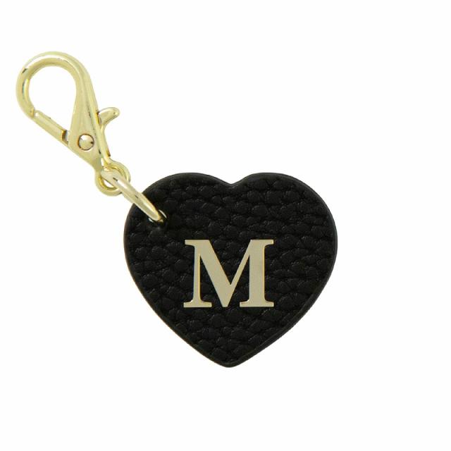 ハート型 イニシャル イニシャルパーツ ストラップ キーホルダー