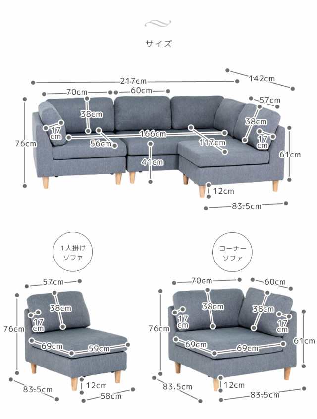 カウチソファ コンパクト カウチソファー ソファ ソファー おしゃれ コーナーソファ ファブリック 3人掛け 北欧の通販はau Pay マーケット ファッション インテリア Ane Inn