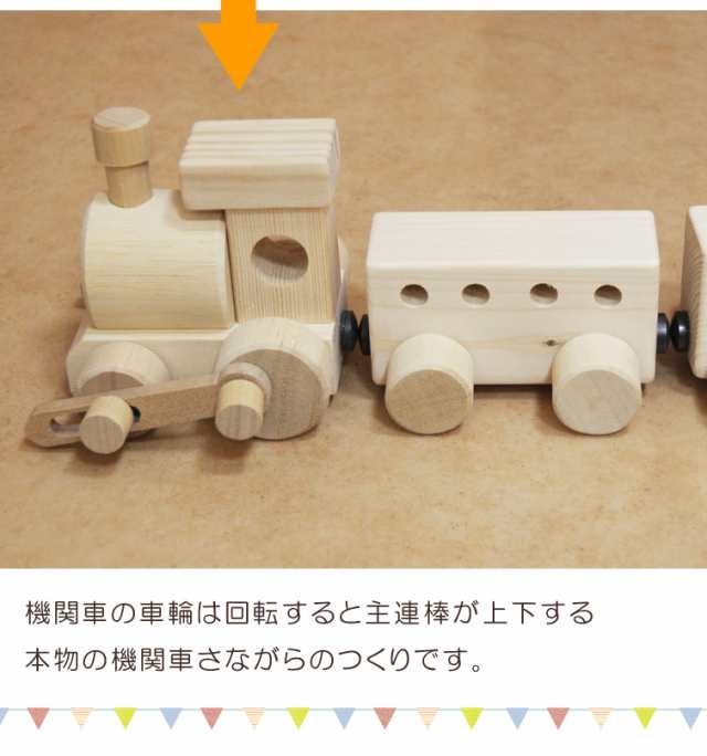 商品10%offセール開催中!】 汽車ポッポ 木製 木のおもちゃ 汽車 電車