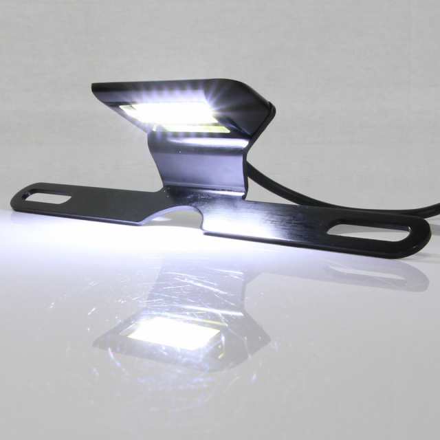 汎用 Ledナンバー灯 ナンバーホルダー付き アルミ製 ブラック ナンバーステー ライセンスホルダー バイク用の通販はau Pay マーケット バイクパーツショップ ライズコーポレーション