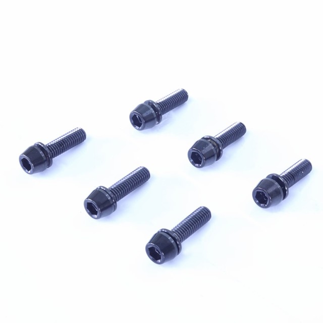 M5×18 P0.8 チタンボルト 6本セット 5mm 18mm ピッチ0.8 ワッシャー