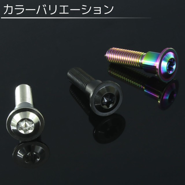 M8×33 P1.25 チタンボルト ブレーキディスクボルト 10本セット 8mm