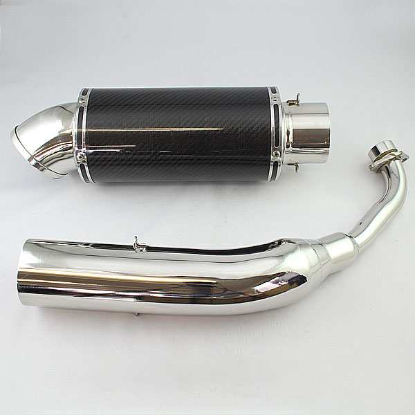 マジェスティ125 5ca ステンレス カスタムマフラー カーボンサイレンサー ヤマハ Majestyの通販はau Pay マーケット バイクパーツショップ ライズコーポレーション