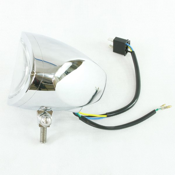 汎用 オーバル ベーツライト クローム 【ヘッドライト関連】 FTR CL400 CB223S GB250クラブマン CB400SS BOLT SR400 TW225 ST250Eタイプ 250TR W650 エストレヤ マグナ シャドウ バルカン エリミネーター 等に_4