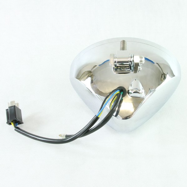 汎用 オーバル ベーツライト クローム 【ヘッドライト関連】 FTR CL400 CB223S GB250クラブマン CB400SS BOLT SR400 TW225 ST250Eタイプ 250TR W650 エストレヤ マグナ シャドウ バルカン エリミネーター 等に_5