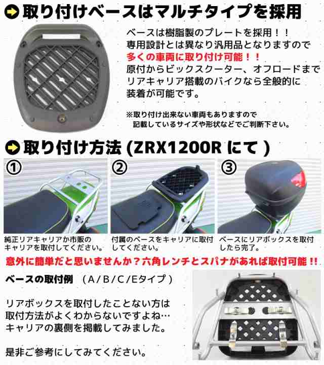 日本直売フュージョン MF02 リアボックス キャリア付 塗装用パニアケース パニアケース