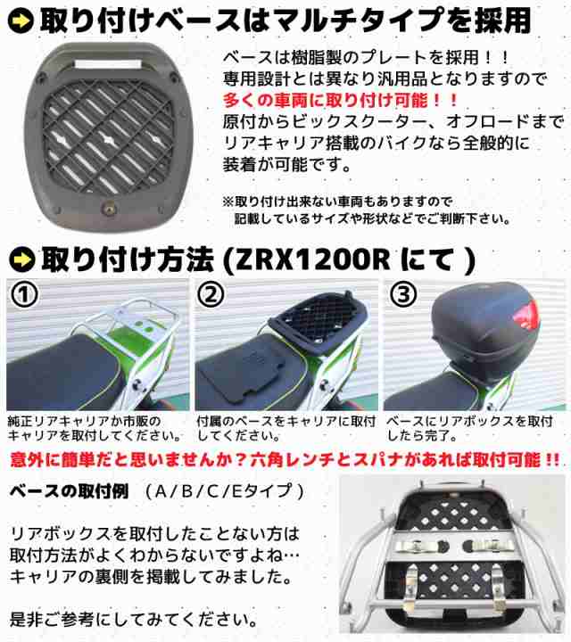 特注製品フュージョン MF02 リアボックス キャリア付 塗装用パニアケース パニアケース