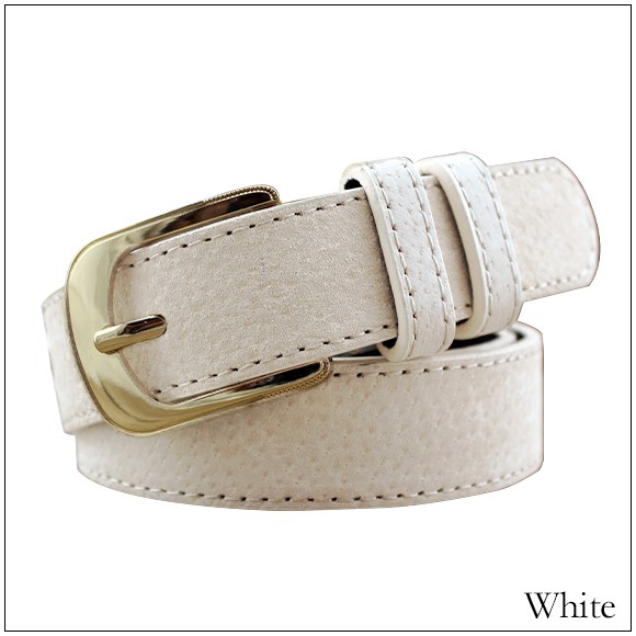 夏新作 ベルト レディース 太ベルト ゴールドバックル 合皮 レザー スウェード調 デニム 黒 ブラウン 白の通販はau Pay マーケット Love Berryセール中