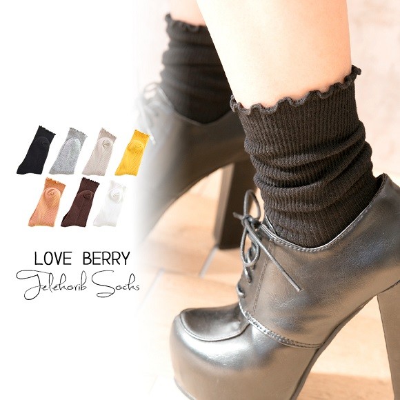 靴下 レディース テレコリブ素材 リブ素材 テレコ リブ ソックス くつした ショートソック きれいめの通販はau Pay マーケット Love Berryセール中