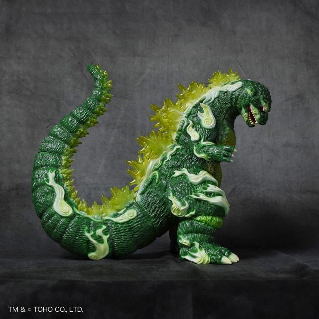 GODZILLA VINYL ARTゴジラ浮世ノ絵　翠　Frog Tree ゴジラ1995 Frog Tree 浮世ノ絵（翠） Godzilla '95 sculpted by