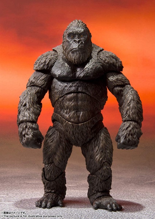 【新品】1週間以内発送　S.H.モンスターアーツ KONG from Movie 『GODZILLA VS. KONG』(2021) (仮) 約145mm フィギュア ゴジラ コング ゴリラ_1