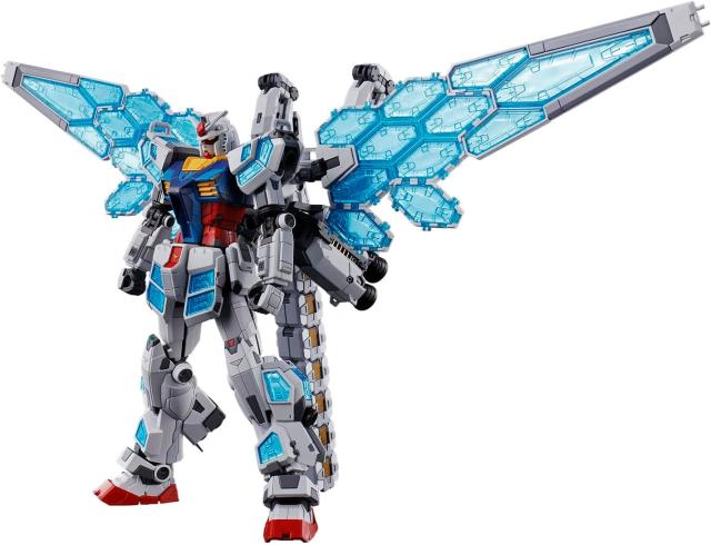 【新品】1週間以内発送　RX-78F00/E ガンダム (EX-001 グラスフェザー装備) 1/144スケール 色分け済みプラモデル