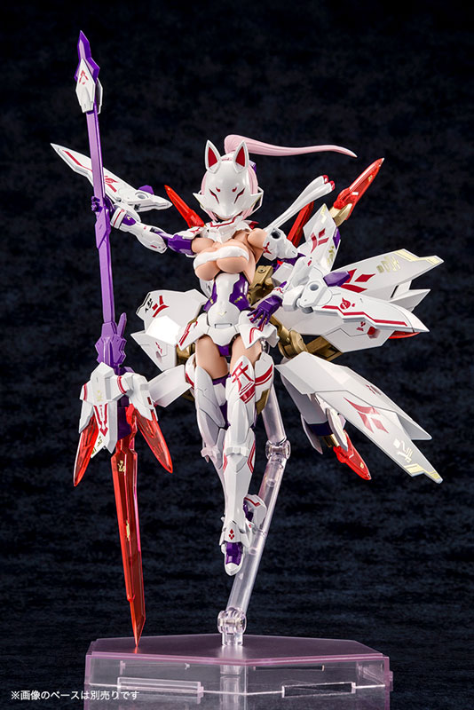 【新品】1週間以内発送 メガミデバイス 朱羅九尾 1/1スケール プラモデル あすら きゅうび 全高約140mm 美少女×メカニック 朱羅忍者 カスタム 可動美少女素体