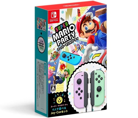 【新品】1週間以内発送　スーパー マリオパーティ 4人で遊べる Joy-Conセット(パステルパープル/パステルグリーン) Switch ゲーム ソフト ジョイコン スイッチ 13,650円