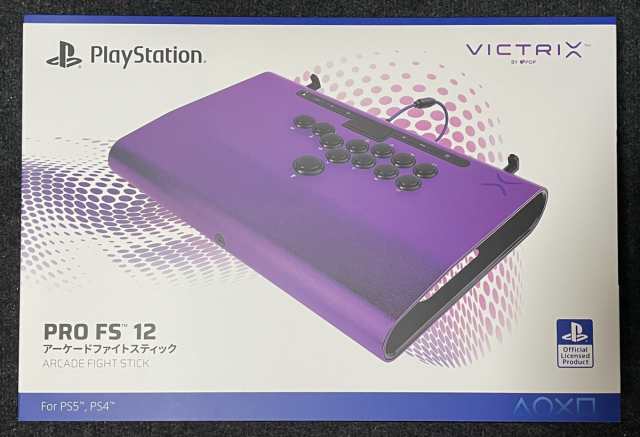 【新品】【即納】Victrix レバーレス アケコン Victrix by PDP Pro FS-12 Arcade Fight Stick for PlayStation 5 - Purple　ゲーム 周辺